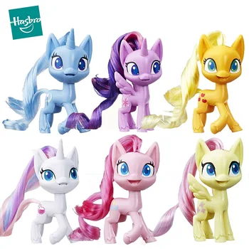 Hasbro My Little Pony, фигурки пони, 3-инчов аниме-фигурки, играчки, расчесываемая гребен за коса, аксесоари, играчки за деца, подарък за рожден ден