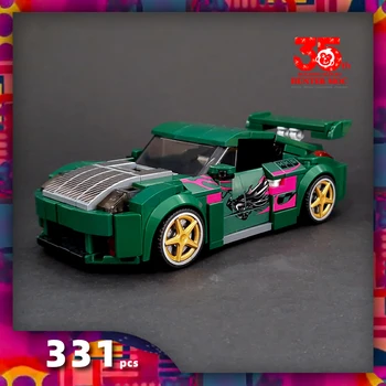 HtMoc 331 бр., Moc Speed Champions, състезателни коли, градски спортен автомобил, строителни блокове, творчески гаражни играчки за момчета