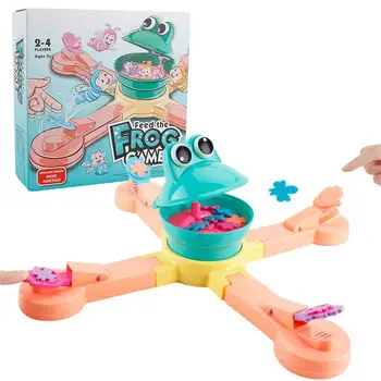 Детска играчка, забавна интерактивна образователна играчка за родители и деца, играчки за хранене жаби, соревновательная мултиплейър онлайн игра
