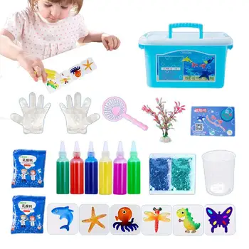 Комплект играчки за вода ръчно изработени гама от играчки за магическия воден елф в карикатура стил и Комплект за направата на фигури на морски същества, със собствените си ръце за детски рожден ден за ръчна работа