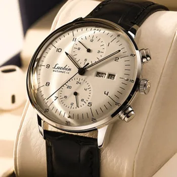2022 Нови мъжки модни механични часовници Бизнес автоматично ръчен часовник от неръждаема стомана Светлинен дизайнерски часовници Reojes De Hombre