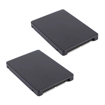 2X 44PIN MSATA за 2,5 инча IDE HDD и SSD MSATA за PATA адаптер конвертор карта с калъф