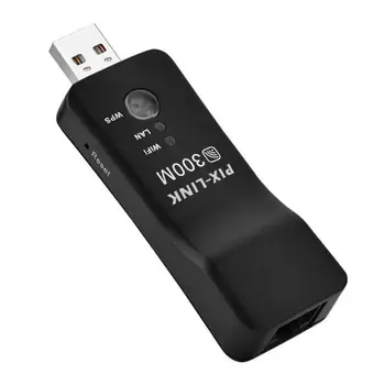300 Mbps с USB WiFi адаптер WiFi мрежова карта USB, Ethernet, WiFi ключ безжичен USB адаптер е съвместим с повечето безжични маршрутизатори
