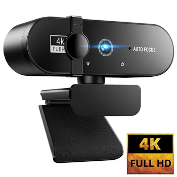 4K уеб камера, мини камера 1080P, 2K уеб камера Full HD с микрофон, уеб камера с автофокус, за PC, лаптоп, онлайн камера