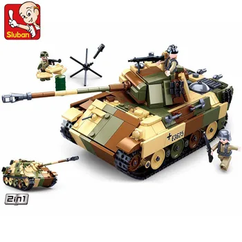 725 БР. WW2 Армейски Танкова V Пантера е Среден Танк, Строителни Блокове Комплекти Военно Оръжие Военни Тухли Забавни Играчки за Момчета