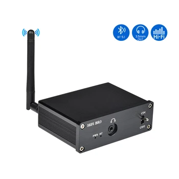 Hi-Q3 Hi-Fi Bluetooth аудиоприемник NE5532 QCC5125 Усилвател за слушалки Декодер Поддръжка на APT-X HD Цифров оптичен коаксиален AUX LDAC