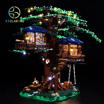 Kyglaring Набор от led осветителни тела направи си САМ Играчка за 21318 идеи къщичка на дърво (стандартната версия) Строителни блокове