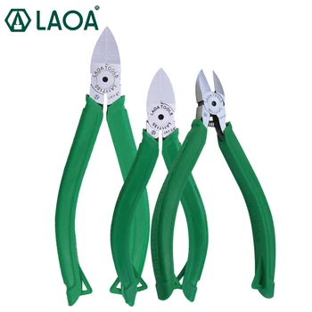 LAOA Пластмасови белезници клещи с мека дръжка диагонални клещи за рязане на електрически кабели Странични ножици, клещи за вълни