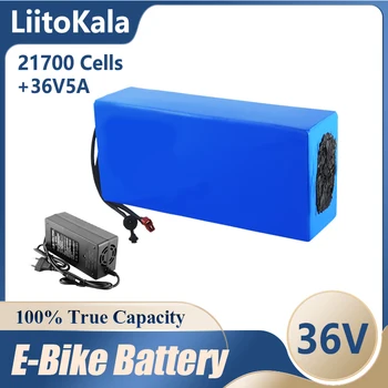 LiitoKala 21700 батерия 36V 30Ah 25Ah 20Ah 15Ah 40Ah 50Ah 45Ah акумулаторна батерия с висока мощност 42V електрически велосипед Ebike 42V 5A