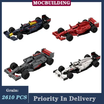 MOC F1 Racing 1: 8 модел градивен елемент на Градски спортен автомобил Колекция от играчки за момчета САМ подаръци