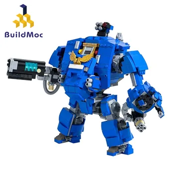 MOC високотехнологичен робот Primaris Redemptor, строителни блокове, Дредноут, интелигентен робот, превозно средство, оръжие, тухлени играчки за деца, подаръци