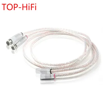 Балансный Кабел TOP-Hi-Fi Валхала Один XLR Свързване на 3-пинов кабел XLR между фоно свещи от въглеродни влакна с родиевым покритие