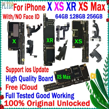 Безплатна доставка дънна платка за iPhone X XR XS MAX дънната Платка Pure Icloud Оригиналната отключване на логическа заплата на 100% тестван Актуализация подкрепа