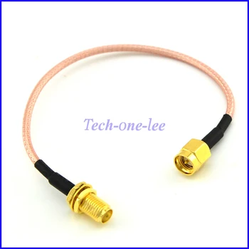 Безплатна доставка на 10 бр./лот Удлинительный кабел SMA мъжки към конектора SMA Jack конектор за преграда косичка кабел RG316 15 см