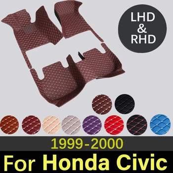 Висококачествени автомобилни стелки за Honda Civic 6th 1999-2000, модни аксесоари за интериорен дизайн, килими по поръчка, подложка за полагане на автомобила