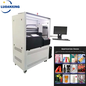 Високоскоростен UV-цилиндричен принтер за бутилки, въртящи се на 360 градуса UV принтер за бутилки, цилиндрична машина, принтер за чаши за пътуване