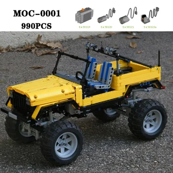 Градивен елемент на MOC-0001 за офроуд шофиране с висока сложност на изработката 990 бр. детайли модел за възрастни деца за рождения ден на Коледна играчка за подарък