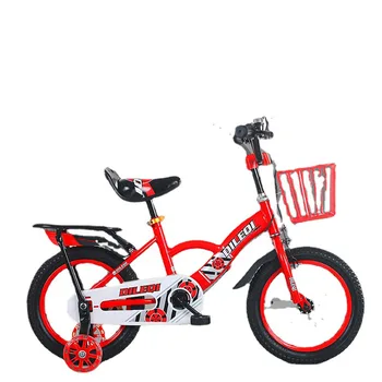 Детски велосипед 12 инча от високо стомана с дебелина износостойким противоскользящим шкивом и двойна спирачка с опакото на заключване на спирачката