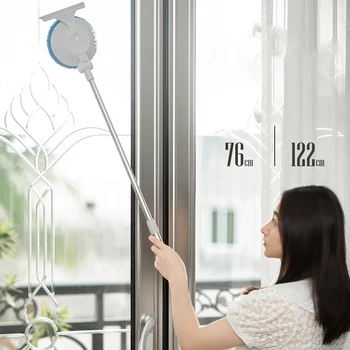 Електрически безжичен стеклоомыватель Sdarisb Гъба за миене на прозорци Стъргало за почистване на стъкла у дома Плоча Роботизирана четка Molnia