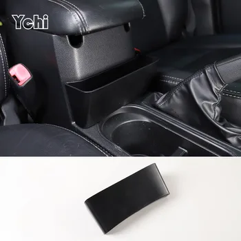 За Subaru Forester 2013-2018 ABS черна кола подлакътник, предни кутия за съхранение, тава за мобилен телефон, аксесоари за съхранение