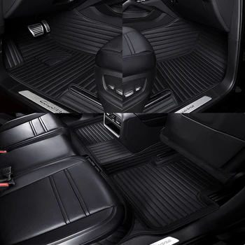 Изкуствена кожа по поръчка на автомобилни стелки за Mitsubishi Pajero Sport 2011-2018 г. Детайли на интериора автоаксесоари килим