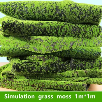 Имитация на материала модел на сградата растение мъх зелен лишайник микро озеленяване басейн материал за декорация на ландшафта косене на трева къща