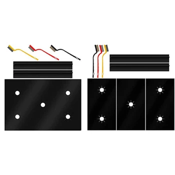 Капачки за горелки на печката-Защитно фолио за горната част на горелки газови печки, 3 бр., незалепваща капачки за газови горелки