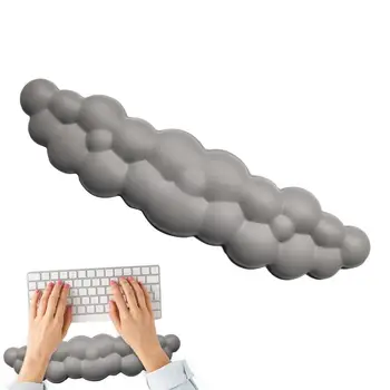 Клавиатура под формата на облак, поставка за китките, ергономична поставка за китката, подложка от разпенено влакна, с ефект на паметта, здрав удобна подложка за мишка за игри