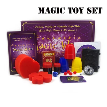 Комплекти магически играчки с инструкции на английски език Магически трикове подарък кутия Магия за деца Детска играчка-пъзел отблизо улично магическо образование