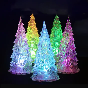 Лампа за Дърво, Цветни led Лампа, 7 Цвята, Цветни Led Акрилни Мини-лека нощ, Детски Подарък, Коледна Украса, Нощен Светещ Играчка