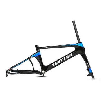 Нов стил Twitter Велосипедна рамка F451 от въглеродни влакна сгъване под наем на Сгъваеми велосипеди Карбоновая пътна рама велосипедна рамка за складного наем