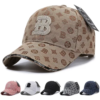 Нови високо качество на бейзболни шапки с бродерия букви, регулируеми шапки за мъже и жени, спорт на открито, мода за възрастни, хип-хоп, луксозни шапки от слънцето