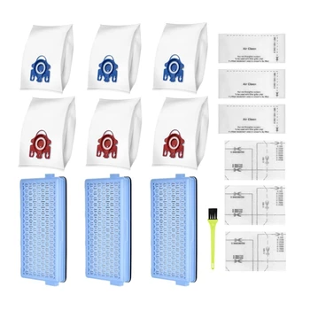 Пластмасови филтри HEPA За почистване Miele S8340, Компактни C1/C2, Комплектни C2/C3, 3 SF-HA 50, Торбички за прахосмукачка
