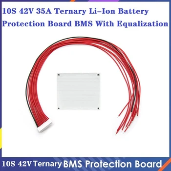 Такса за защита на тройно литиево-йонна батерия 10S 42V 35A BMS с выравнивающим устройство 18650 Такса защита на печатната платка зарядно устройство