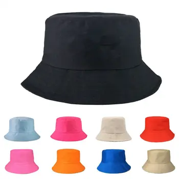 Цена по цена на производителя!Однотонная панама, лятна шапка, дамски, мъжки, Панама, плоски шапки, Солнцезащитная, за риболов, ежедневни, на рибарско основа, шапка в стил хип-хоп